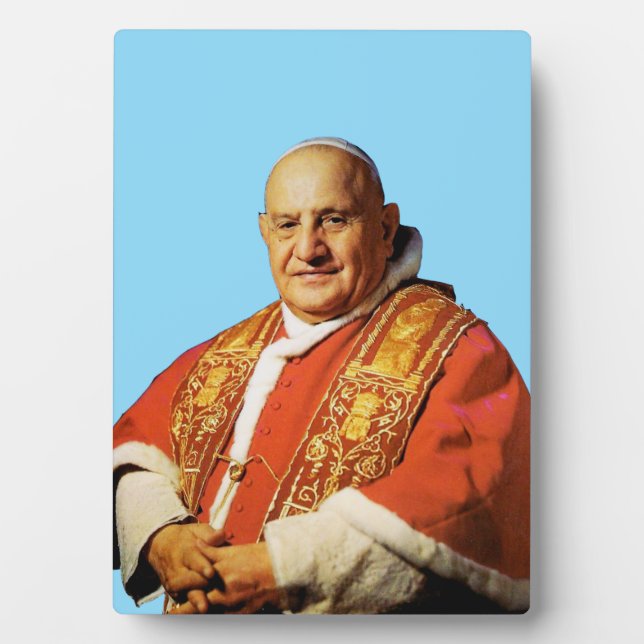 Saint Pope John XXIII head of the Catholic Church Plaque (Front)