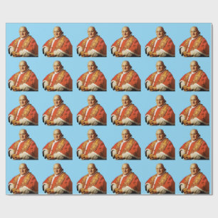 Saint Pope John XXIII head of the Catholic Church Wrapping Paper