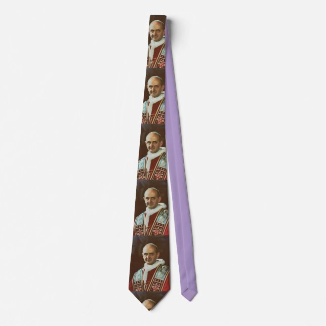 Saint Pope Paul VI Bishop of Rome Tie (Front)