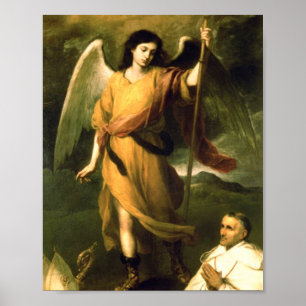Saint Raphael By Bartolome Esteban Murillo Poster