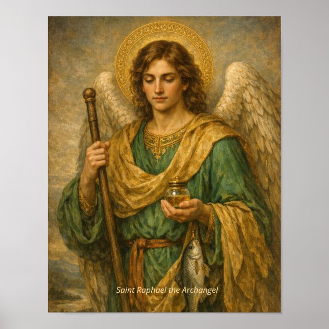 Saint Raphael the Archangel Art Print (Front)