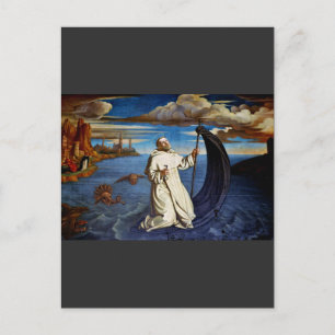 Saint Raymond of Penyafort Premium Baroque Style Holiday Postcard