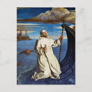 Saint Raymond of Penyafort Premium Baroque Style Postcard