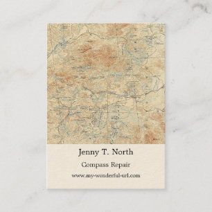 Saint Regis Canoe Area Details in the Adirondacks  Business Card