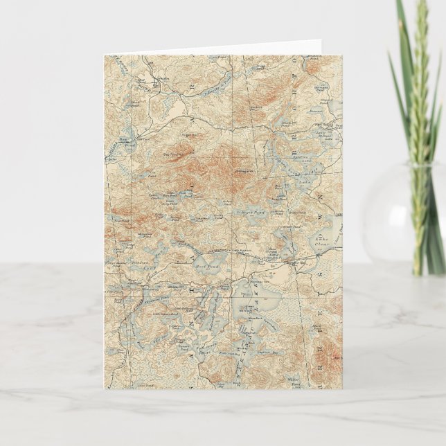 Saint Regis Canoe Area Details in the Adirondacks Card (Front)