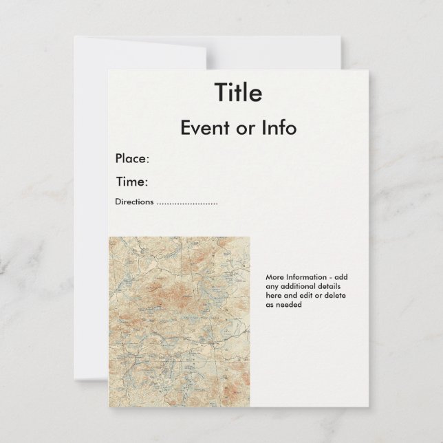 Saint Regis Canoe Area Details in the Adirondacks Invitation (Back)