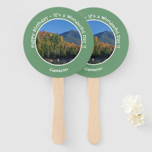 Saint Regis Mountain USGS Benchmark Party Items Hand Fan