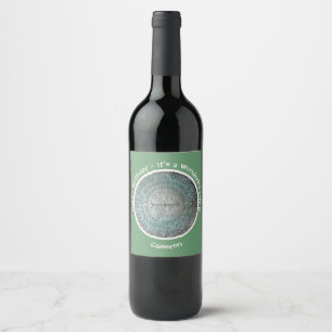 Saint Regis Mountain USGS Benchmark Party Items Wine Label