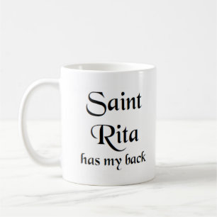 saint rita coffee mug
