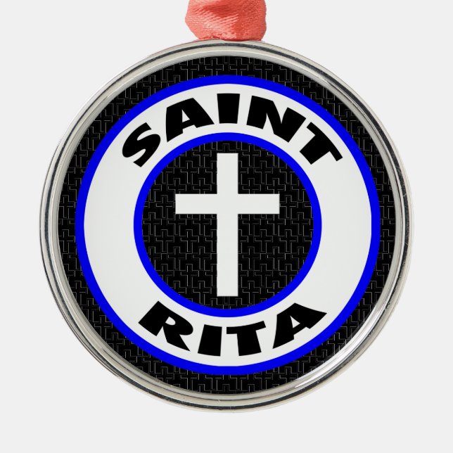 Saint Rita Metal Tree Decoration (Front)