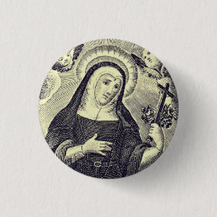 Saint Rita of Cascia 3 Cm Round Badge