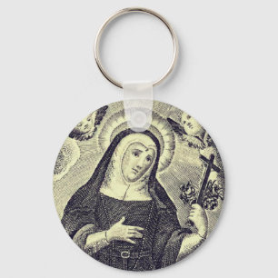 Saint Rita of Cascia Key Ring
