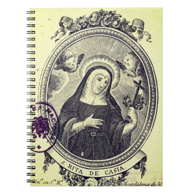 Saint Rita of Cascia Notebook (Front)