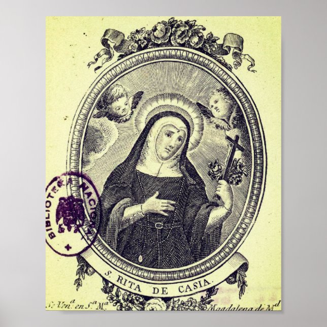 Saint Rita of Cascia Poster (Front)