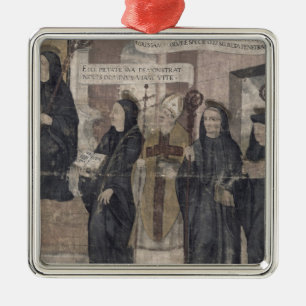 Saint Robert and various Benedictine Metal Tree Decoration