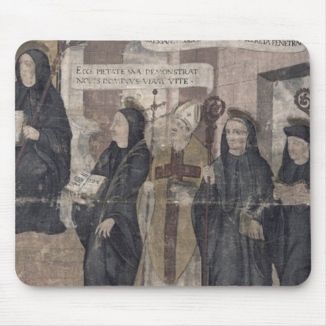 Saint Robert and various Benedictine Mouse Mat (Front)