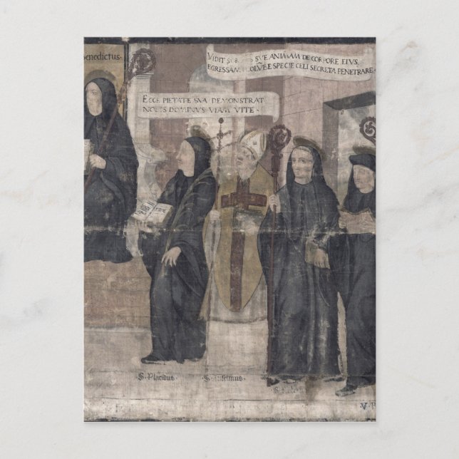 Saint Robert and various Benedictine Postcard (Front)
