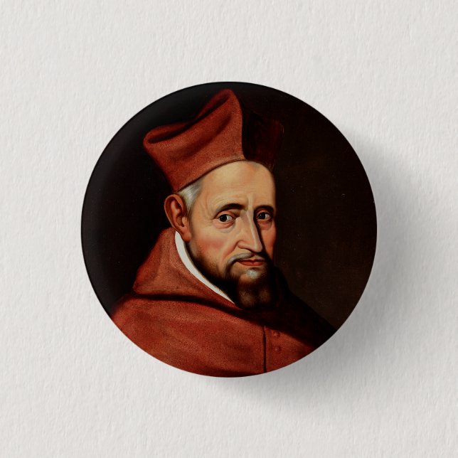 Saint Robert Bellarmin 3 Cm Round Badge (Front)