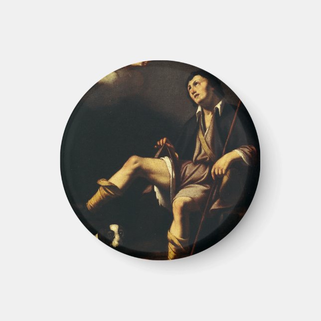 Saint Roch and the Angel by Guy François Magnet (Front)