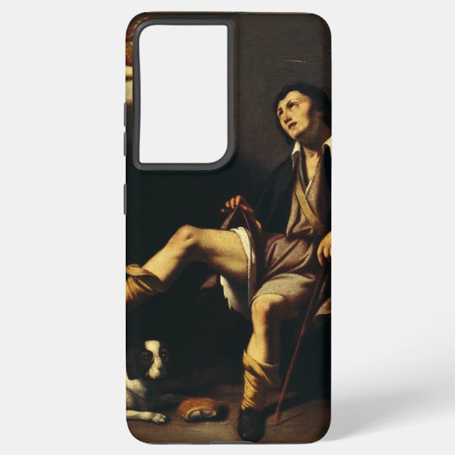 Saint Roch and the Angel by Guy François Samsung Galaxy S21+ Case (Back)