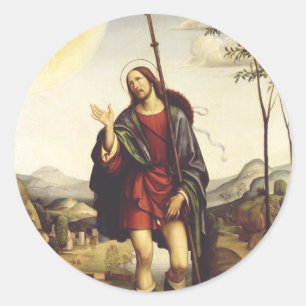 Saint Roch by Francesco Francia  Classic Round Sticker