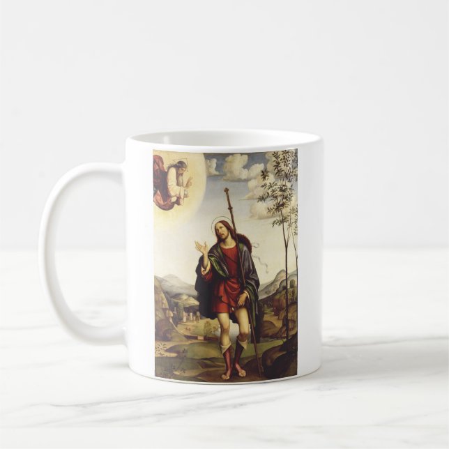 Saint Roch by Francesco Francia  Coffee Mug (Left)