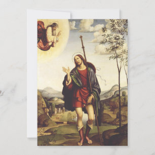 Saint Roch by Francesco Francia  Invitation