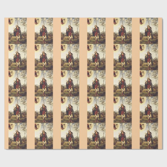 Saint Roch by Francesco Francia  Wrapping Paper (Flat)