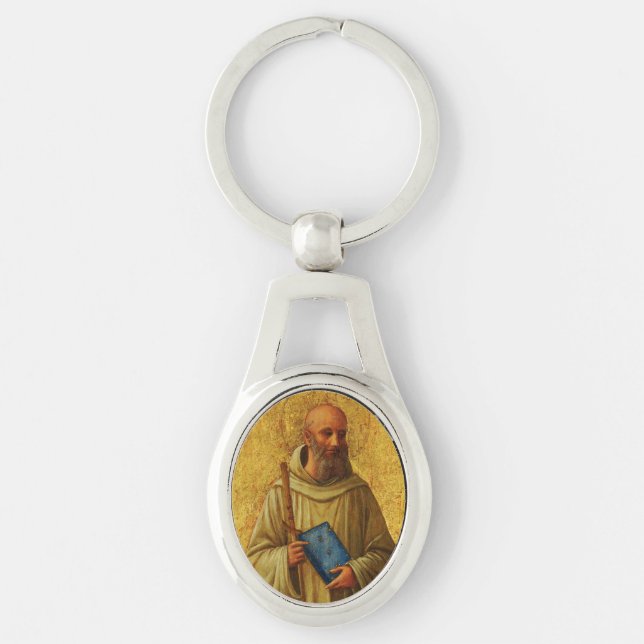 Saint Romuald the founder of the Camaldolese Key Ring (Front)