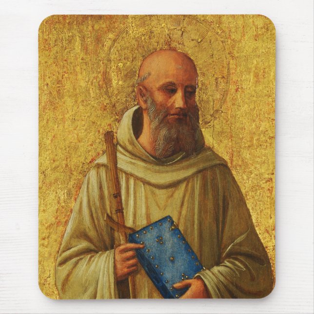 Saint Romuald the founder of the Camaldolese Mouse Mat (Front)