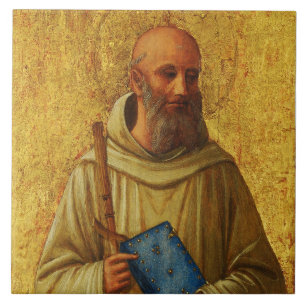 Saint Romuald the founder of the Camaldolese Tile