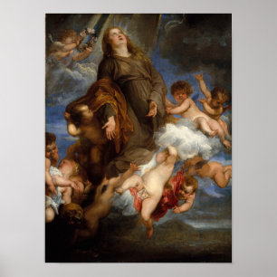 Saint Rosalie Interceding for the Plague-stricken Poster