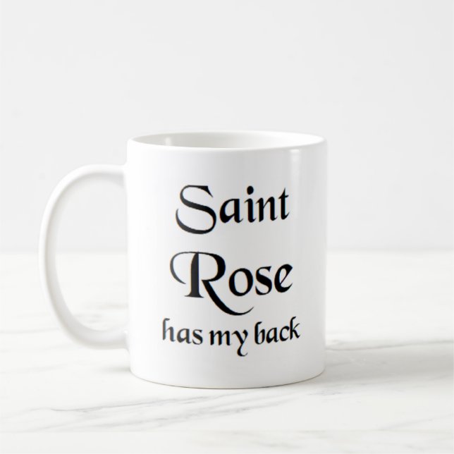 saint rose coffee mug (Left)
