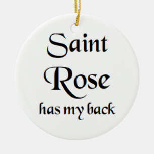 saint rose coffee mug ceramic tree decoration