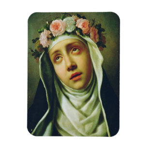 Saint Rose of Lima by Francesco de Mura Magnet
