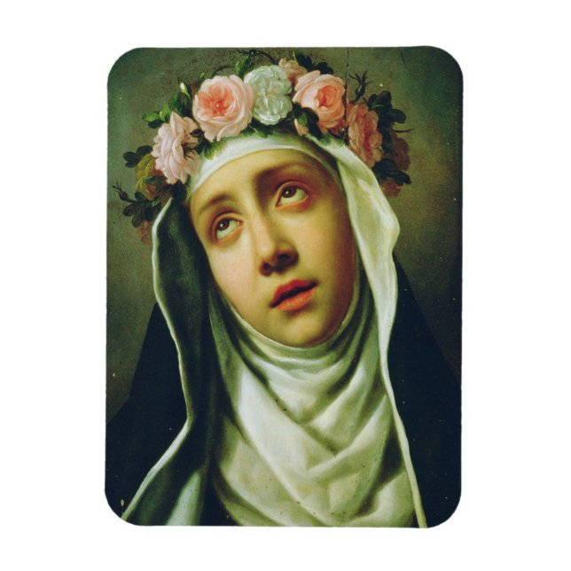 Saint Rose of Lima by Francesco de Mura Magnet (Vertical)