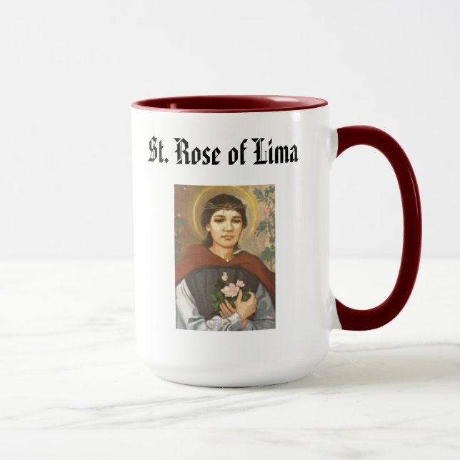 SAINT ROSE* of Lima Mug  Santa Rosa de LIma (Right)