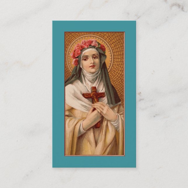 Saint Rose of Lima Prayer or Business Card (Front)