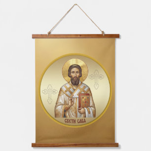 Saint Sava Orthodox icon T-Shirt Hanging Tapestry