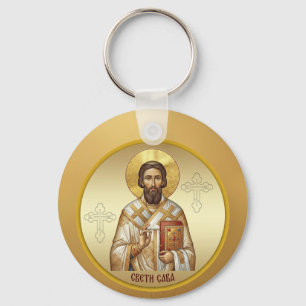 Saint Sava Orthodox icon T-Shirt Key Ring