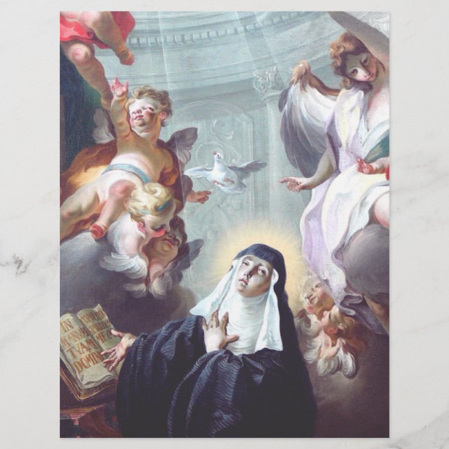 Saint Scholastica Twin Sister of Saint Benedict Flyer (Front)