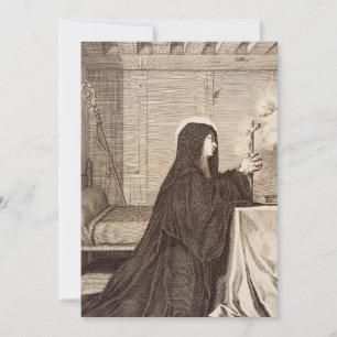 Saint Scholastica Twin Sister of Saint Benedict Holiday Card