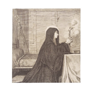 Saint Scholastica Twin Sister of Saint Benedict Notepad