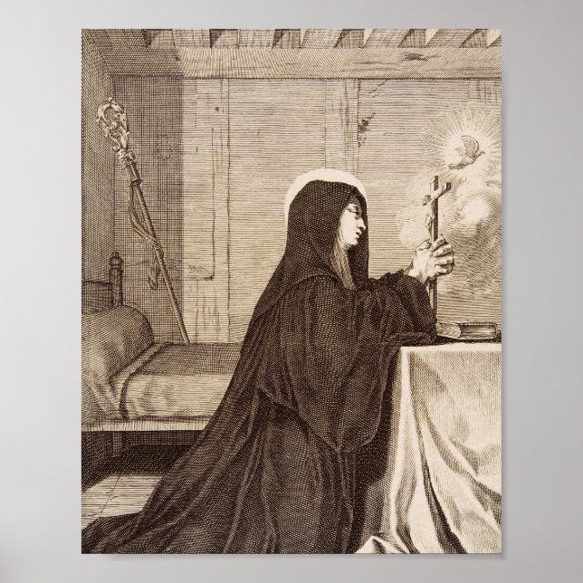 Saint Scholastica Twin Sister of Saint Benedict Poster (Front)