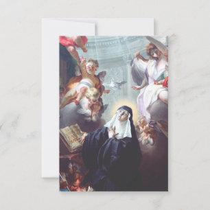 Saint Scholastica Twin Sister of Saint Benedict Thank You Card