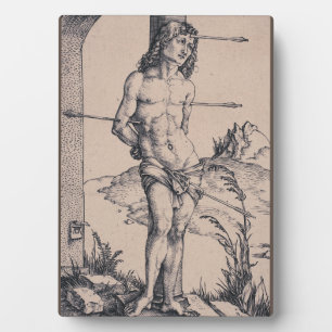 Saint Sebastian Bound to the Column Plaque