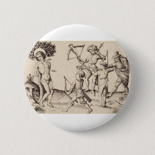 Saint Sebastian Captain of the Praetorian 6 Cm Round Badge