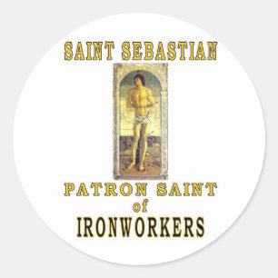 SAINT SEBASTIAN CLASSIC ROUND STICKER
