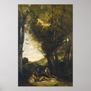 Saint Sebastian - Jean-Baptiste- Corot Fine Art Poster