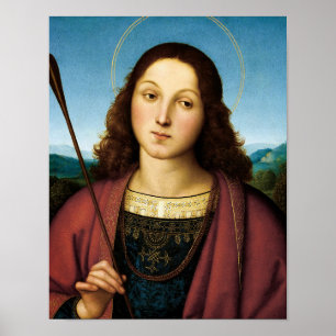 Saint Sebastian, San Sebastiano by Raphael Poster